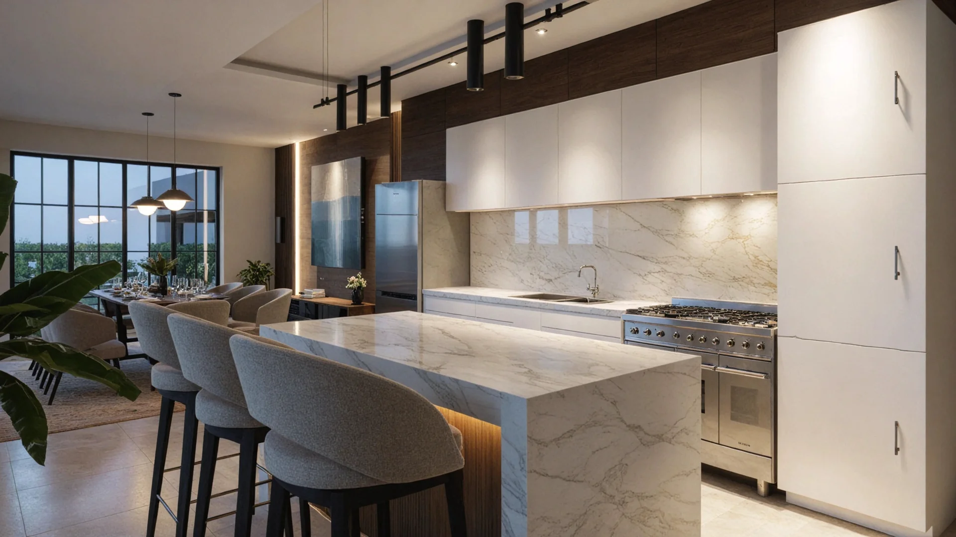 Modern minimalist architectural interior design by Buildack Construction